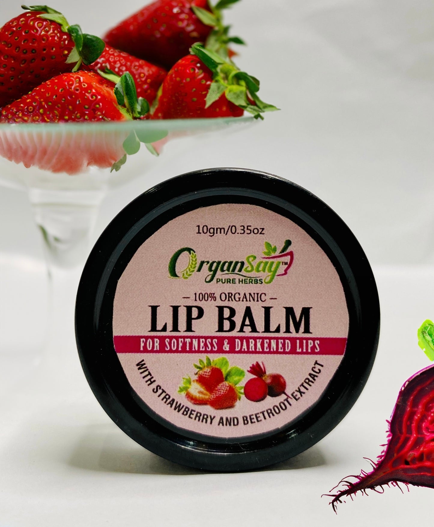 Lip Balm – Strawberry & Beetroot Extract